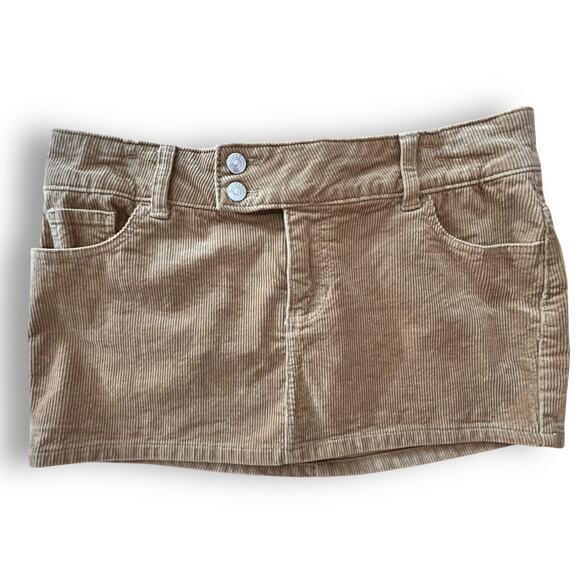 H&M Corduroy Micro Mini Skirt Low Rise Size 10 - Picture 1 of 7